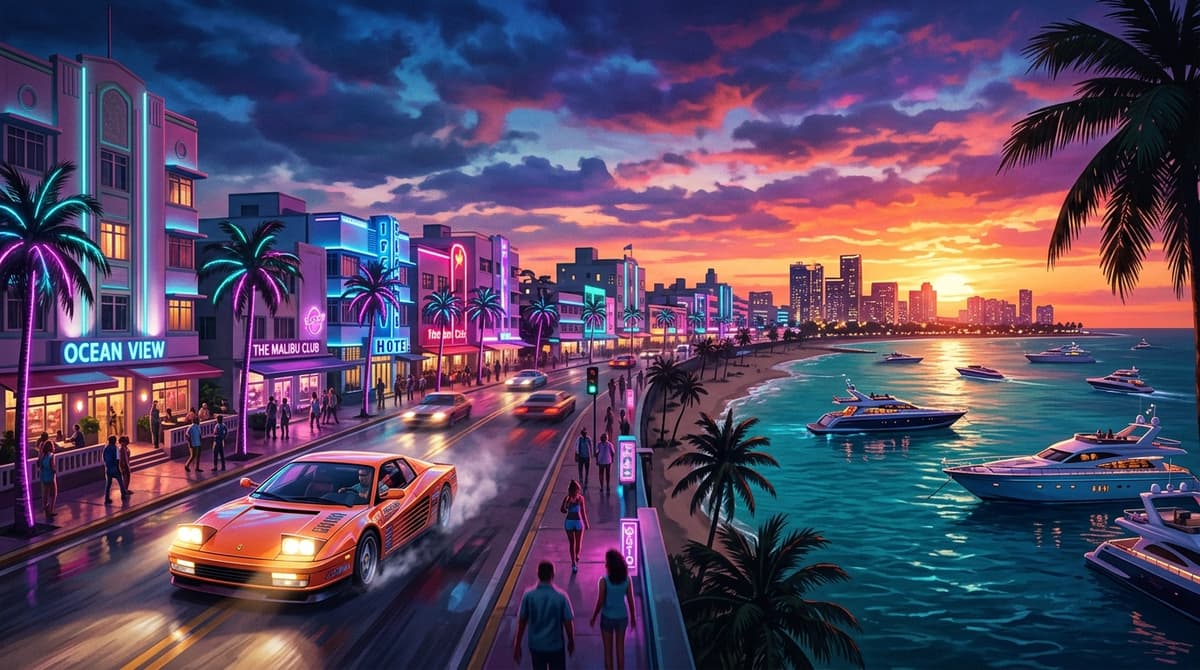 GTA VI afslører revolutionerende AI-trafik og vandfysik i Vice City
